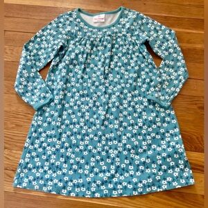 Hanna Andersson Girls’ 120/6-7 Floral Print Long Sleeve Playdress